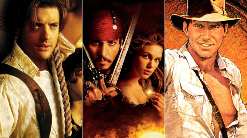 Mumie, Piráti z Karibiku a Indiana Jones